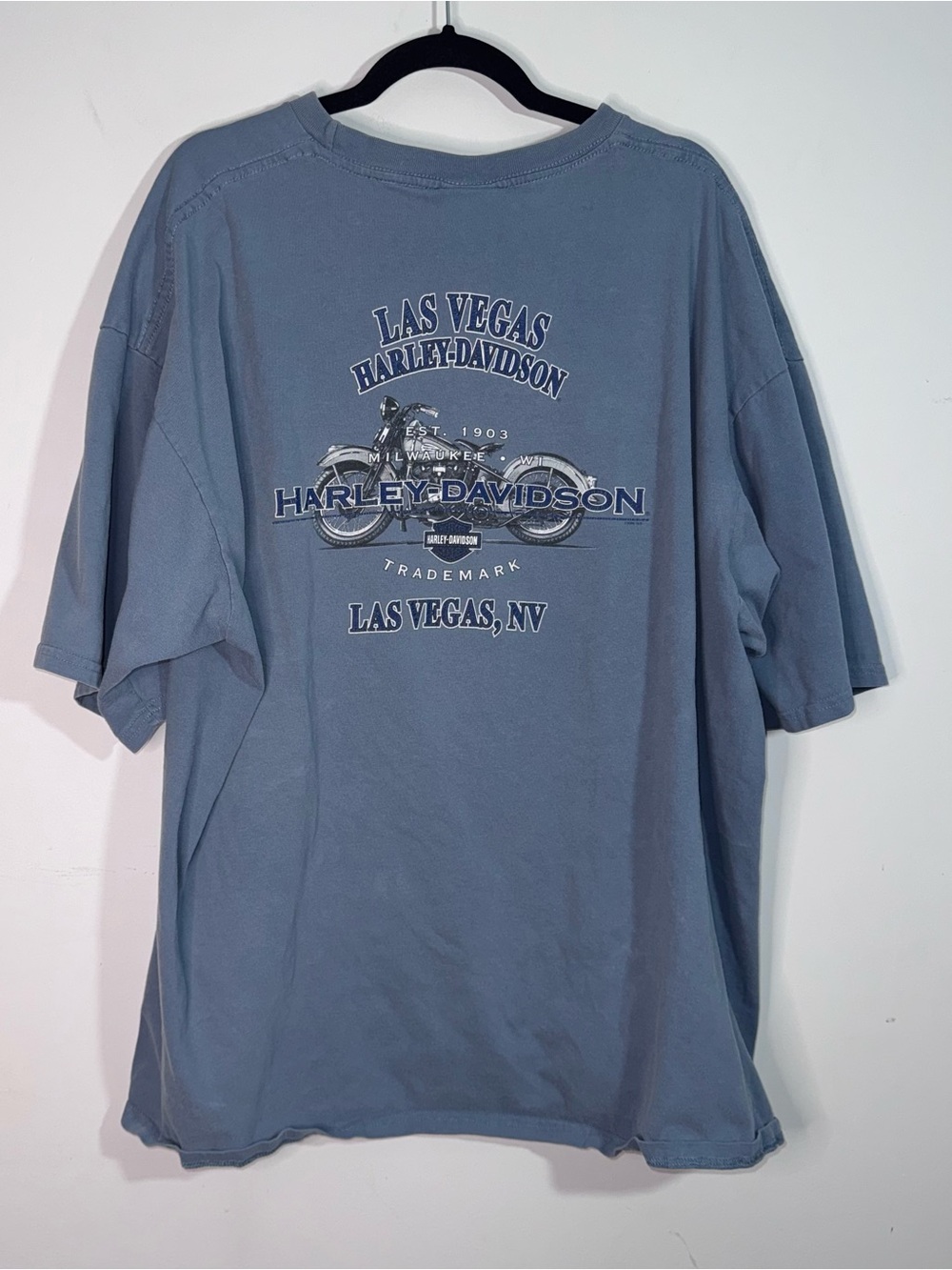 Vintage 2006 Harley Davidson Las Vegas NV Motorcycle Graphic T Shirt 3XL USA